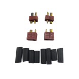 CONECTOR PLUG DEANS 2 MACHOS 2 FÊMEAS COM TERMO RETRÁTIL CPDMF2P